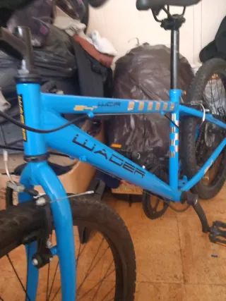 Bicicleta azul 24 velocidades;marca wader