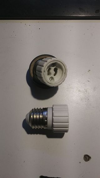 Lote 37 adaptadores de E27 a GU10