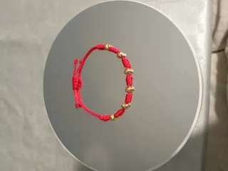 Hermosas manillas tejidas con oro 18k