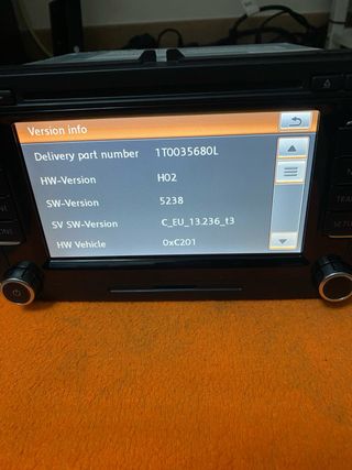Radio Navegación RNS510 VW 1T0 035 680(actualizado