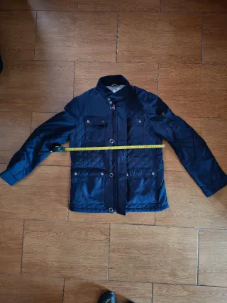 Abrigo acolchado azul hombre