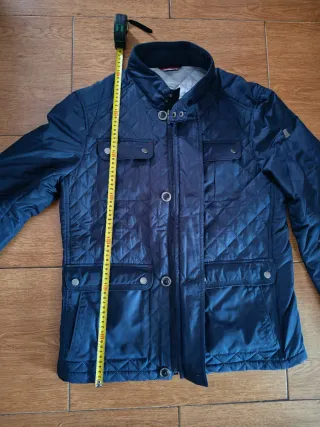 Abrigo acolchado azul hombre