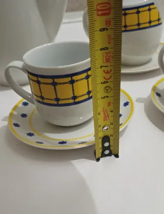 Juego de café de cerámica con diseño