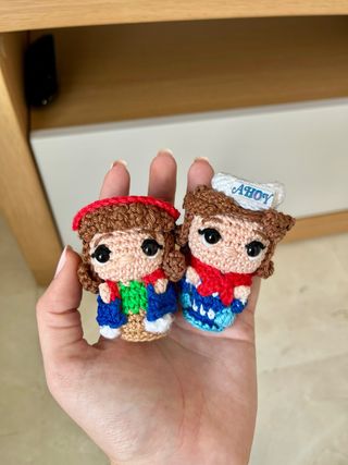 Peluche crochet Stranger Things Dustin y Steve