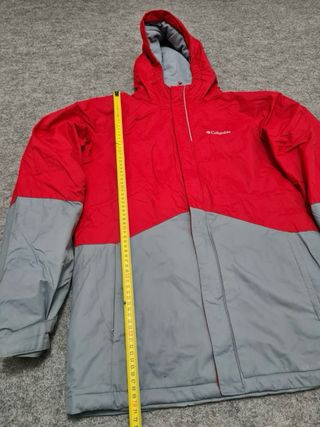 Chaqueta Columbia Roja y Gris