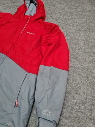 Chaqueta Columbia Roja y Gris