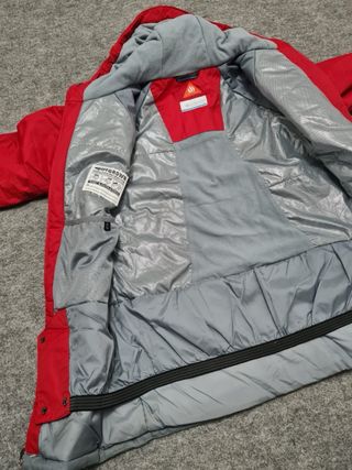 Chaqueta Columbia Roja y Gris