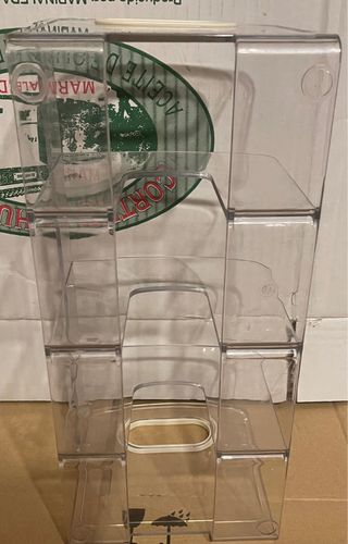 Organizador de escritorio transparente