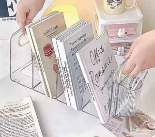 Organizador de escritorio transparente