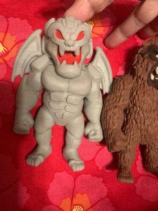 3 Figuras de Silicona Monstruos 15cm