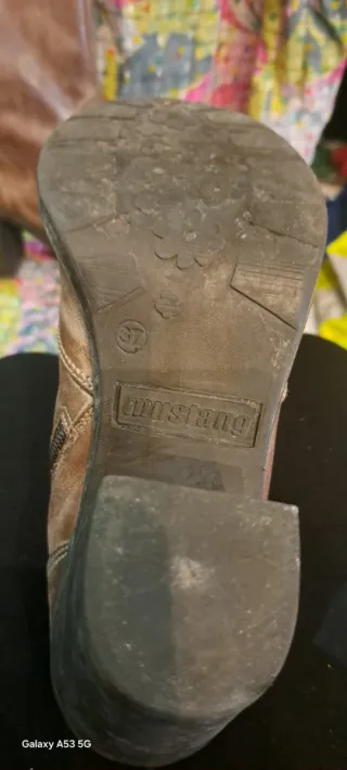 Botas Mustang Marrón Mujer Tacon