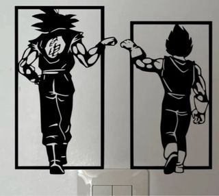 Decorazione Murale Dragon Ball Z Goku Vegeta