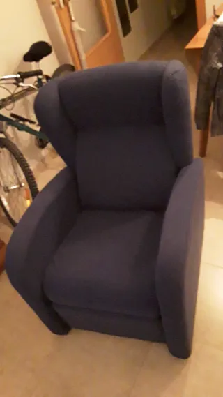Sillón relax Orejero Azul Marino