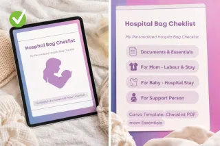Hospital Bag Checklist – Printable PDF