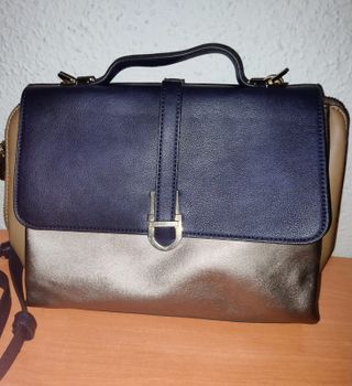 Bolso Parfois azul y dorado