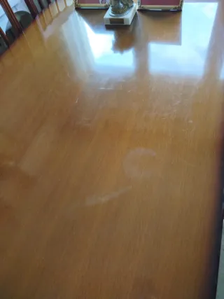 Conjunto mesa y sillas madera comedor