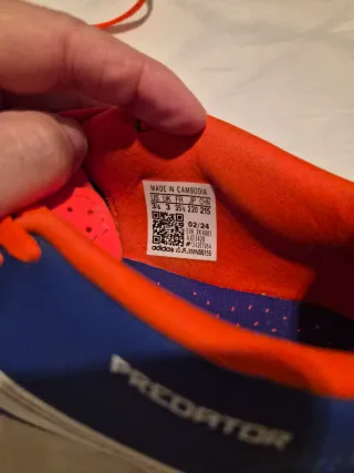 Botas Fútbol Adidas Predator Azul Naranja