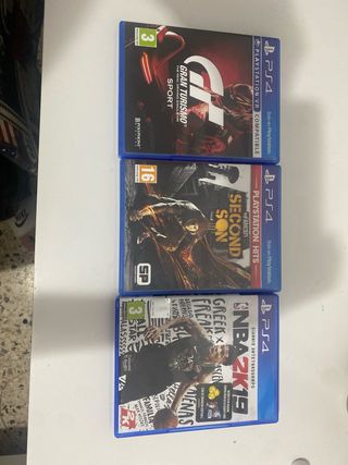 Lote 3 Juegos PS4:Gran Turismo, Infamous, NBA 2K19
