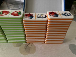 Dominó infantil animales y frutas