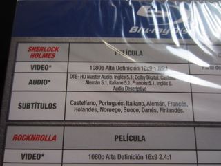 Blu-ray Sherlock Holmes y RocknRolla