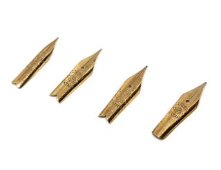 Lotto 4 Pennini Corona 585 Extra Oro 14K