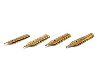 Lotto 4 Pennini Corona 585 Extra Oro 14K