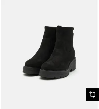 Botines Bugatti negros mujer