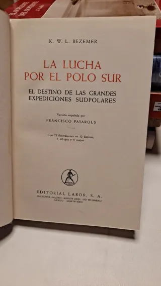 Libro,La Lucha Por el Polo Sut,KWL,Bezemer