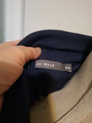 Americana punto azul marino Easy wear T44