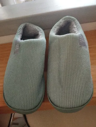 Pantofole invernali uomo verdi