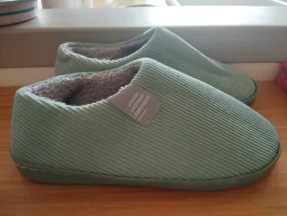 Pantofole invernali uomo verdi