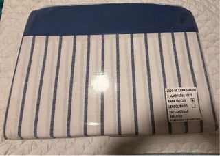 Lençóis Casal - 100% algodão acetinado várias