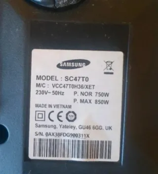 Aspirapolvere Samsung SC47T0 Senza Sacco