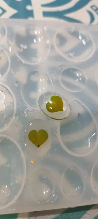 Pendientes Oxalis Corazón Hoja Natural