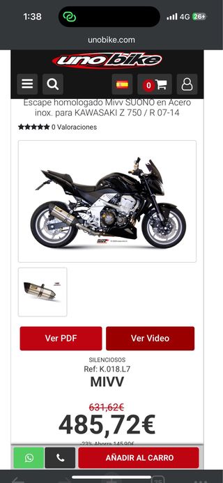 Mivv Suono Z750 Homologado
