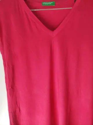 United Colors of Benetton Camiseta Rosa Talla M