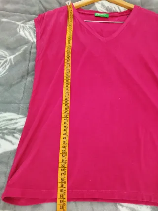 United Colors of Benetton Camiseta Rosa Talla M