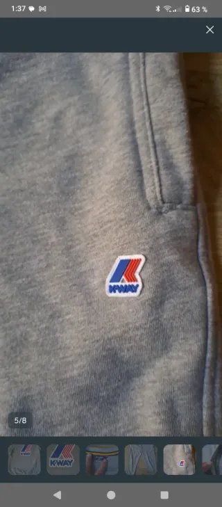 Chándal K-Way de color gris