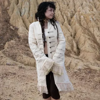 Chaqueta bohemia artesanal inspiración victoriana