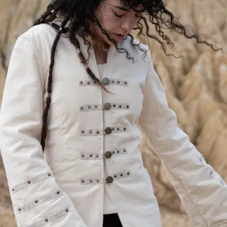 Chaqueta bohemia artesanal inspiración victoriana