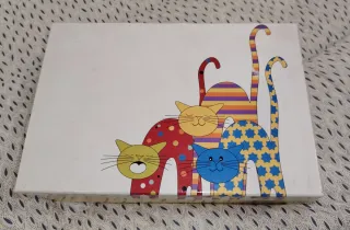 Conjunto 2 chávenas de chá e 2 pires Gato Preto