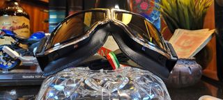 Vintage Style Biker Googles Aviator, Pelle PU/ len