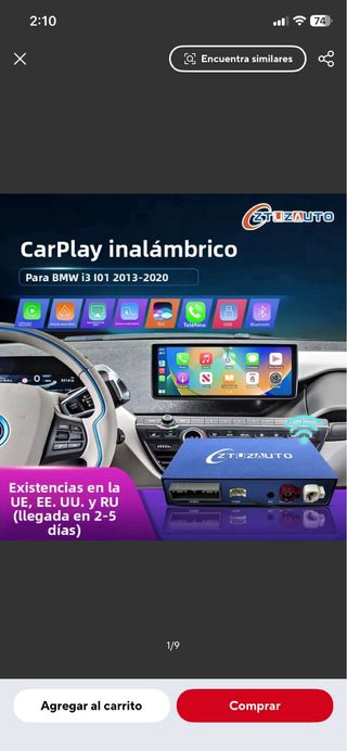 Interfaz BMW i3 NBT/EVO 2013-2020