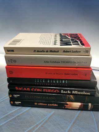 6 LIBROS DE HOMICIDIOS, SUSPENSE, POLICÍACO, NOVELA NEGRA