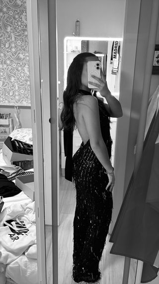 Mono fiesta lentejuelas negro de Pura Vida