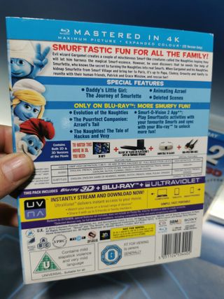 blu ray disc ,  Los Pitufos 2 - 3d Bd, Bd [Blu-ray]