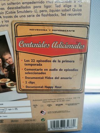 DVD serie de TV COMO CONOCI A VUESTRA MADRE - PRIMERA TEMPORADA - 3 DVD - JOSH RADNOR / JASON SEGEL