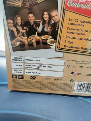 DVD serie de TV COMO CONOCI A VUESTRA MADRE - PRIMERA TEMPORADA - 3 DVD - JOSH RADNOR / JASON SEGEL