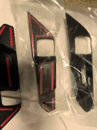 Cubiertas Manijas Puertas Toyota Carbono. C/25