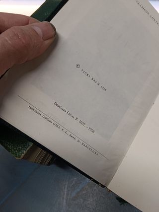 NOVELAS. VICKI BAUM. EDITORIAL PLANETA, AÑO 1958 tomo I, III y IV